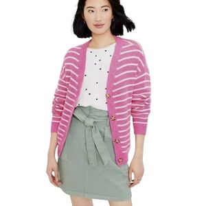 LOFT Women's Relaxed Fit Striped Cardigan